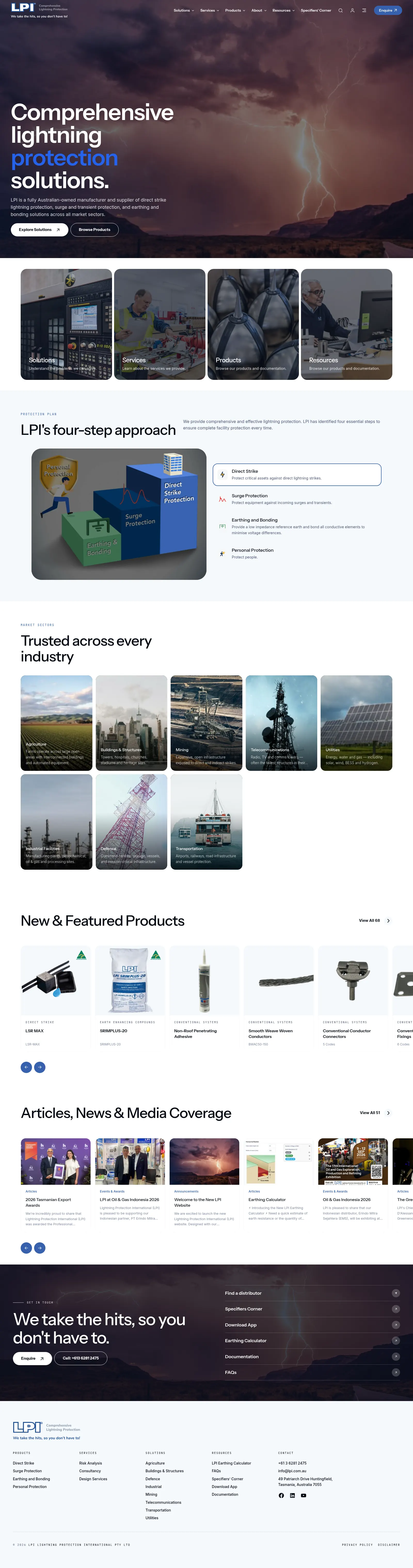 LPI website screen
